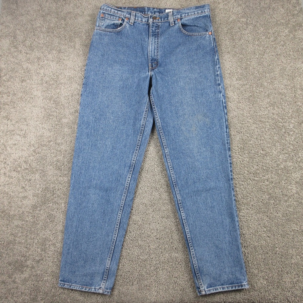 Vintage Levis Jeans Mens 36x32 Blue 550 Relaxed Taper Baggy Made In USA Pants